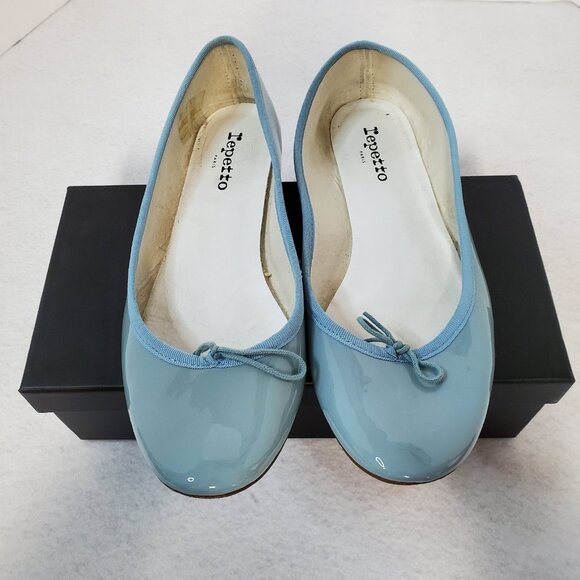 Repetto Cendrillon Ballerina Flat Light Baby Blue Leather FR 42 / US 10 w/ Box - Picture 3 of 12